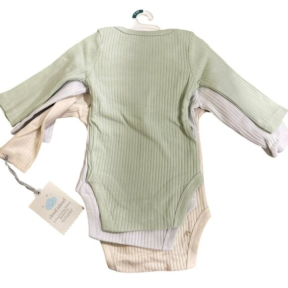 Cloud Island 3-Pack Long-Sleeve Bodysuits NWT Size 0-3 months - Picture 2 of 6